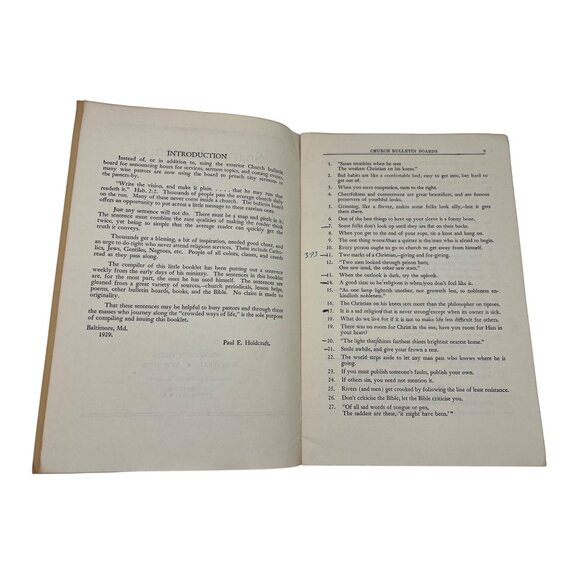 Two Vintage Snappy Sentences for Church Bulletin Board Books Paul E. Holdcraft - Picture 3 of 8
